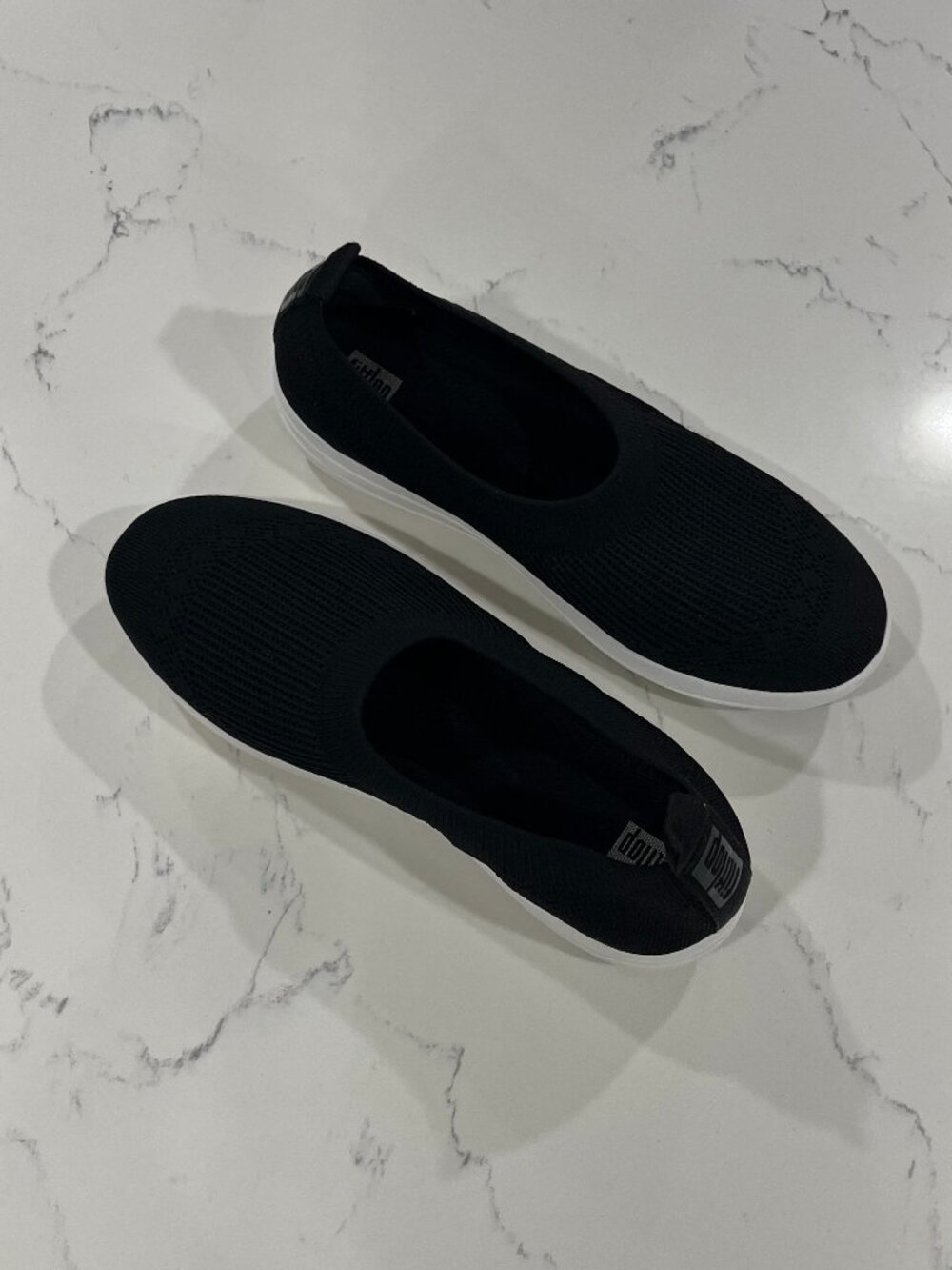 FitFlop Flowmotion Ballerina Flat Alternate Black Size 11
